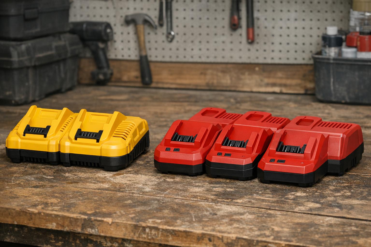 Ładowarka do Dewalt i ładowarka do Milwaukee — porównanie dla użytkowników narzędzi